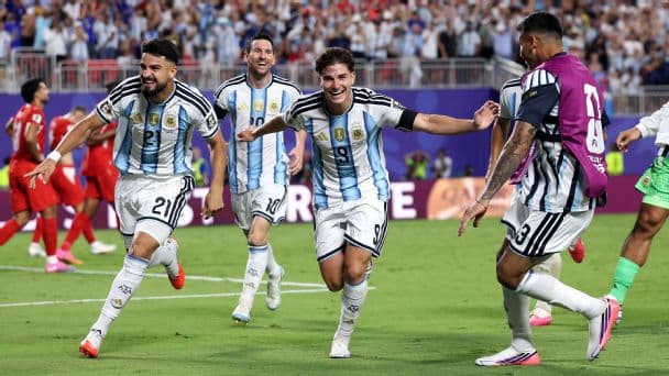 Julian Alvarez #9 of Argentina [608x342]