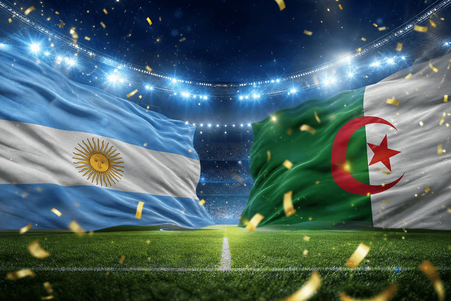 Argentina celebrate a 3-0 World Cup 2026 win over Algeria in Kansas City