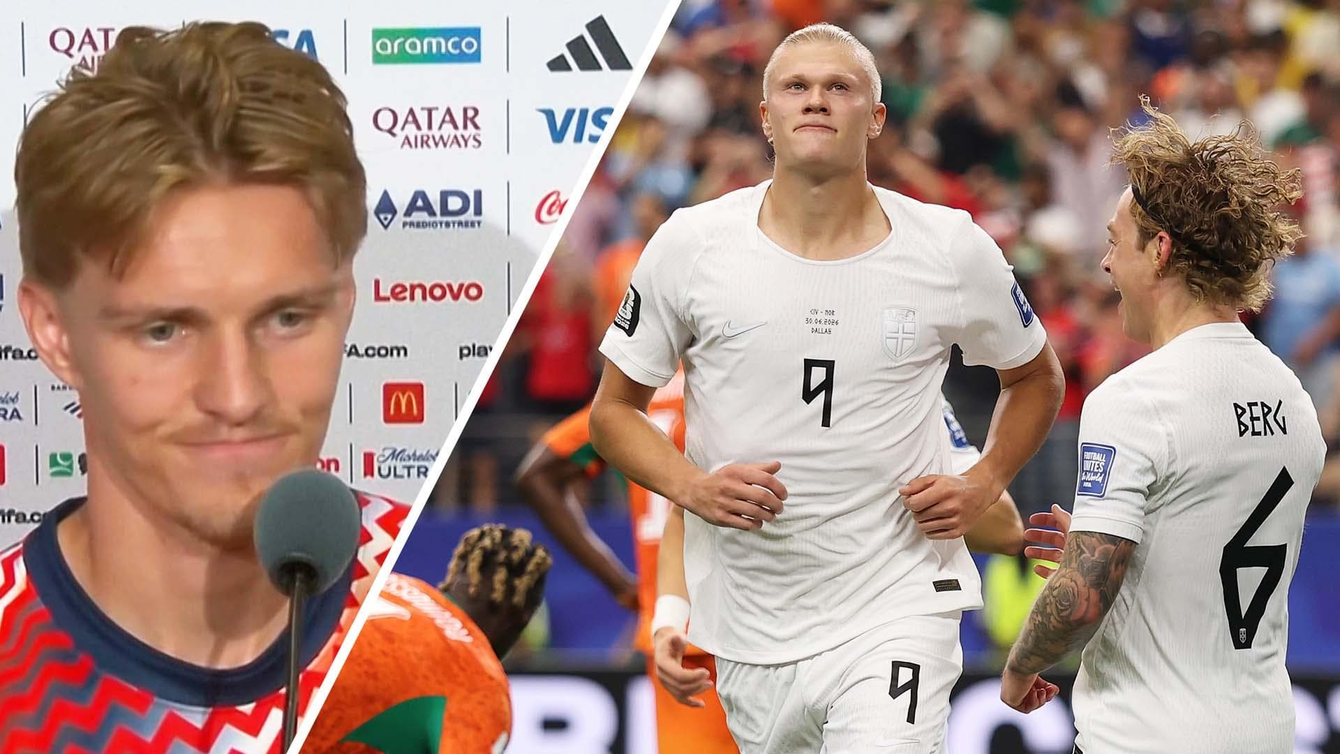 Ødegaard: Norway are lucky to have Haaland