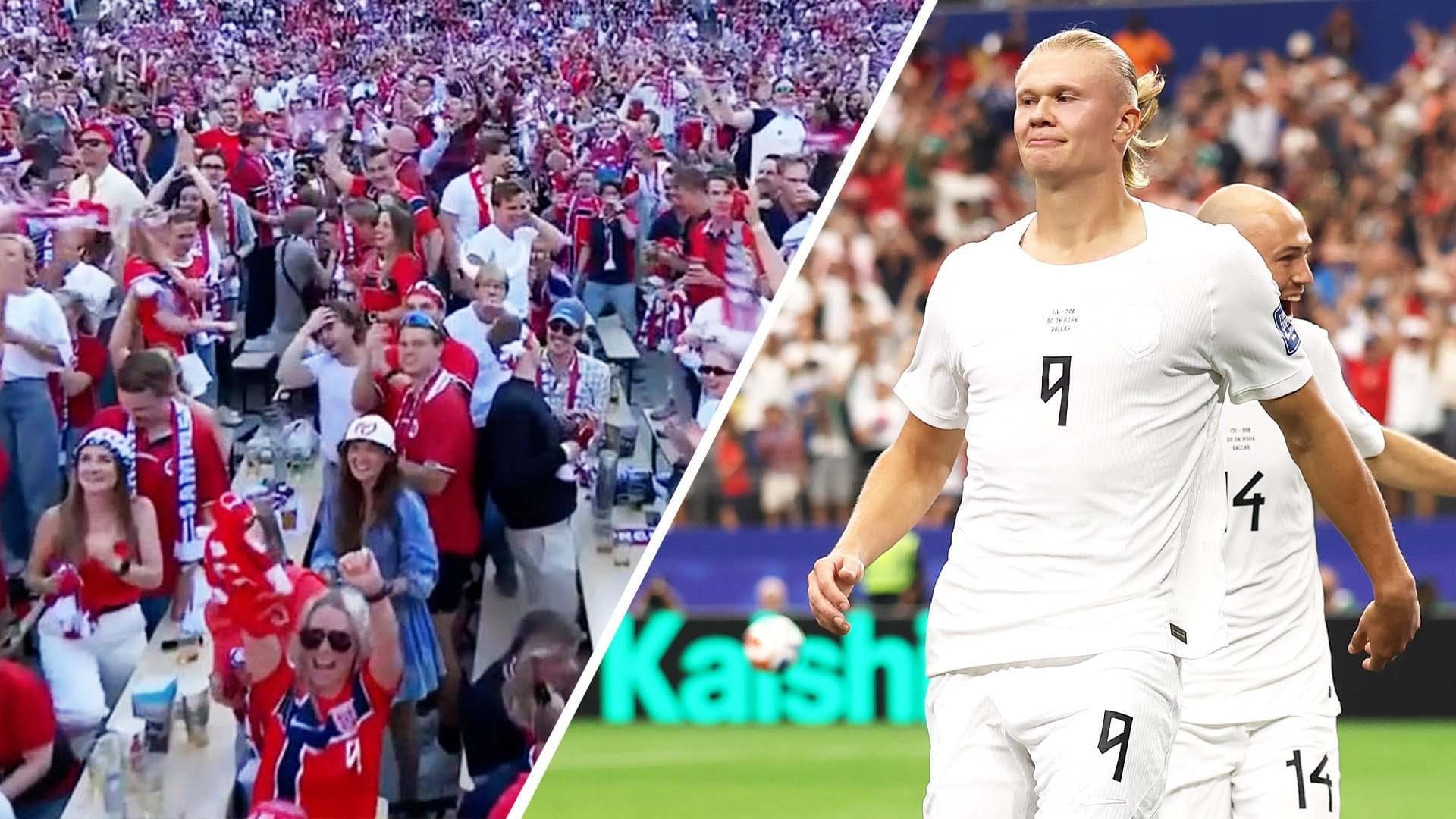 Crazy scenes in Oslo as Haaland scores winner for Norway vs. Côte d'Ivoire
