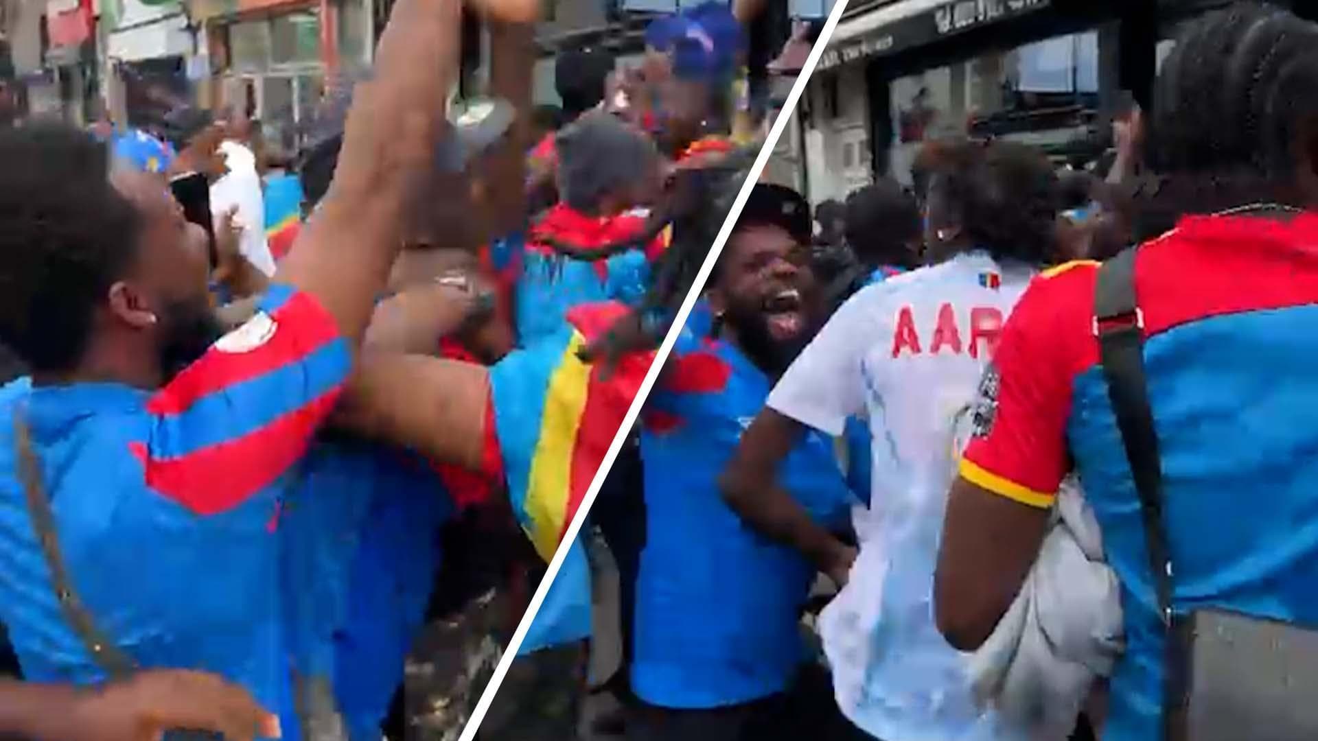 DR Congo fans in London loved that opening goal vs. England