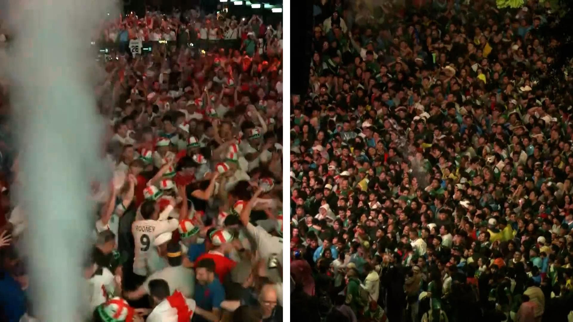 Party in London, pain in Mexico City as England hold on to win