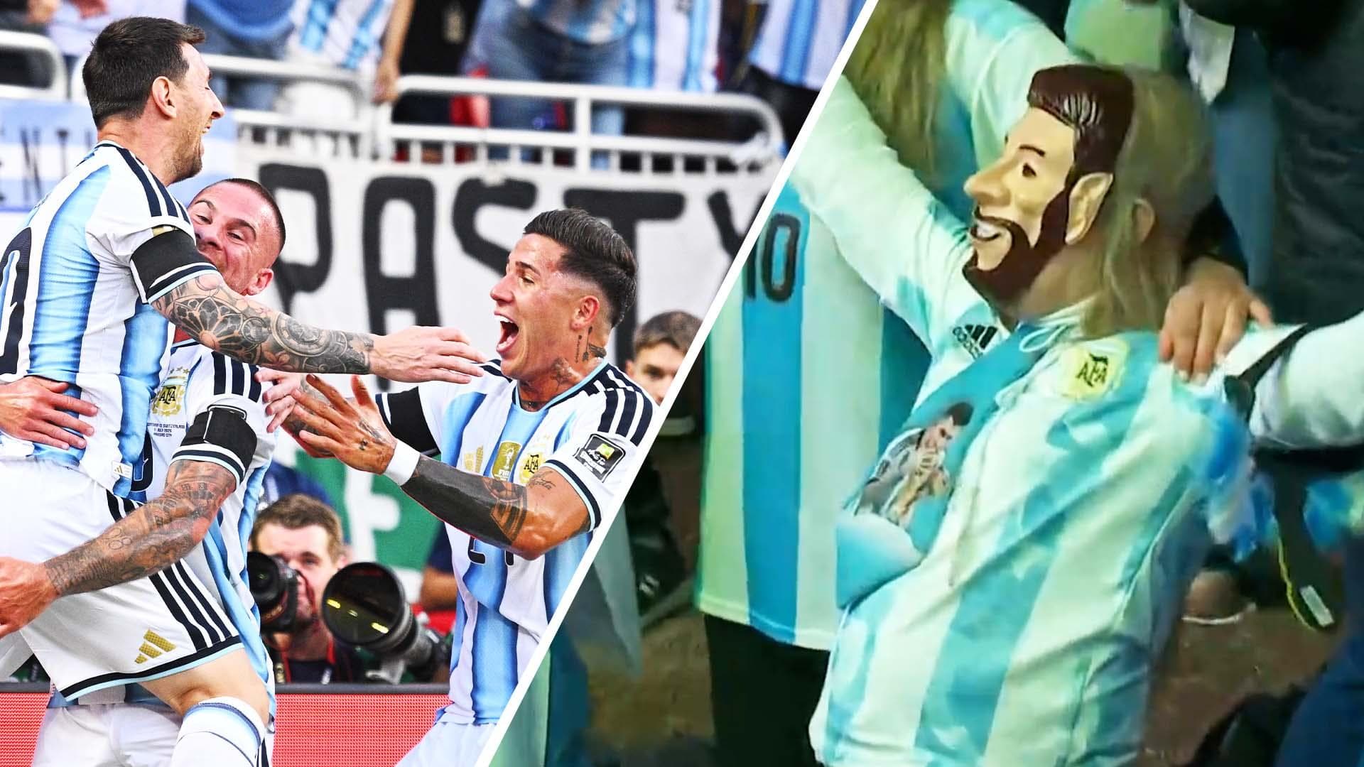 Argentina fans go crazy as Mac Allister scores opener vs. Switzerland