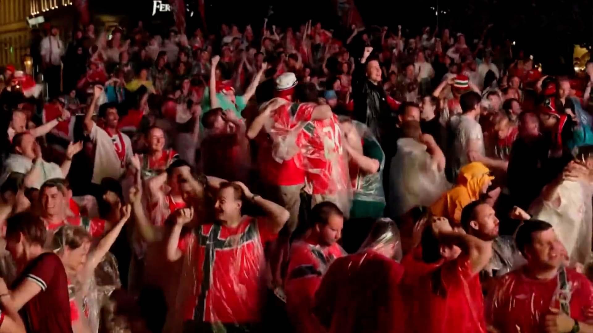 Crazy scenes in Oslo as Norway take the lead vs. England