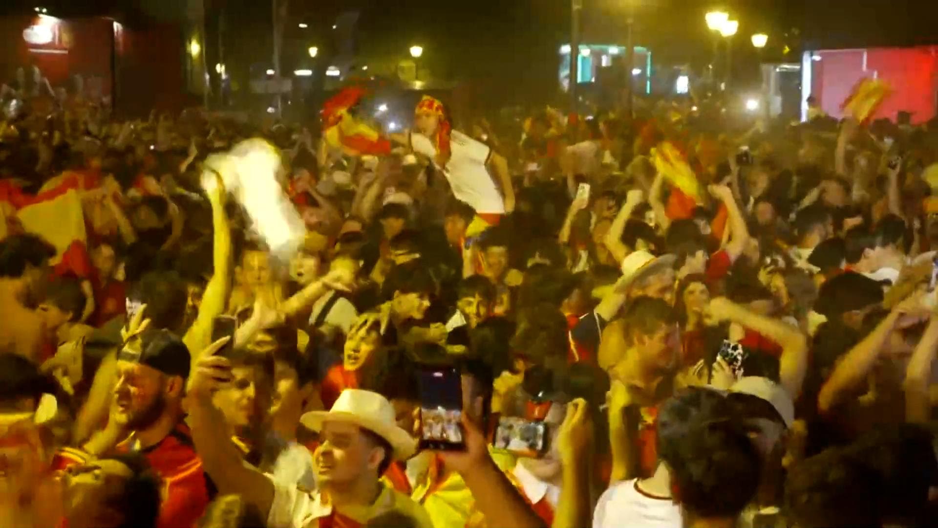 Scenes in Madrid as Spain punches ticket to the World Cup final
