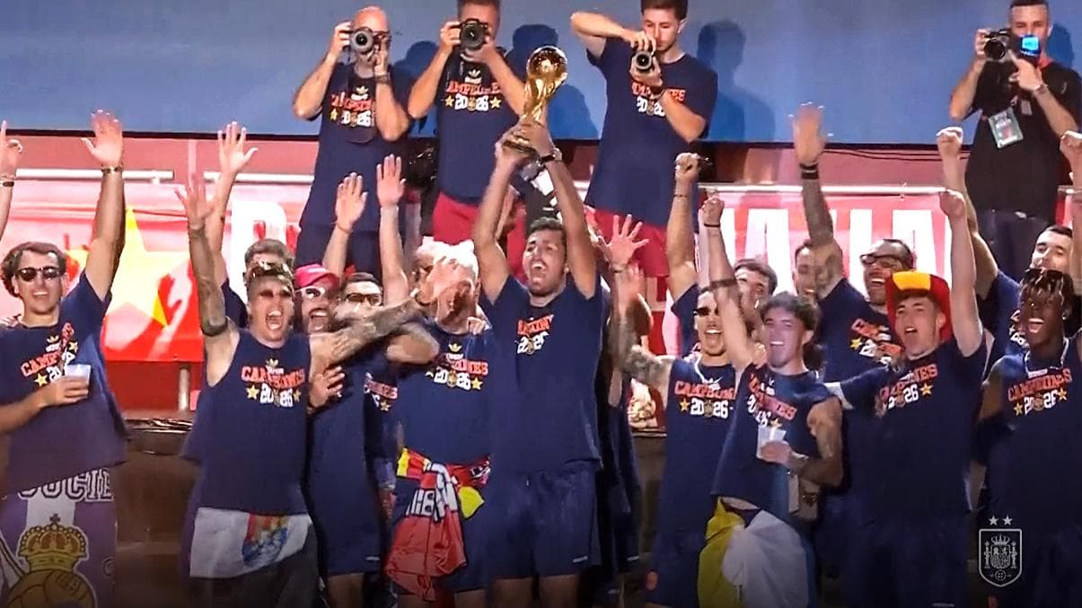 Spain celebrate World Cup glory with trophy lift in Madrid
