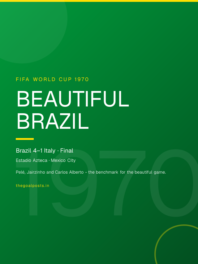 Beautiful Brazil - Brazil 4–1 Italy · Final World Cup 1970 wallpaper