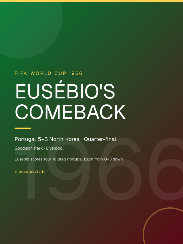 Eusébio's Comeback - Portugal 5–3 North Korea · Quarter-final World Cup 1966 wallpaper