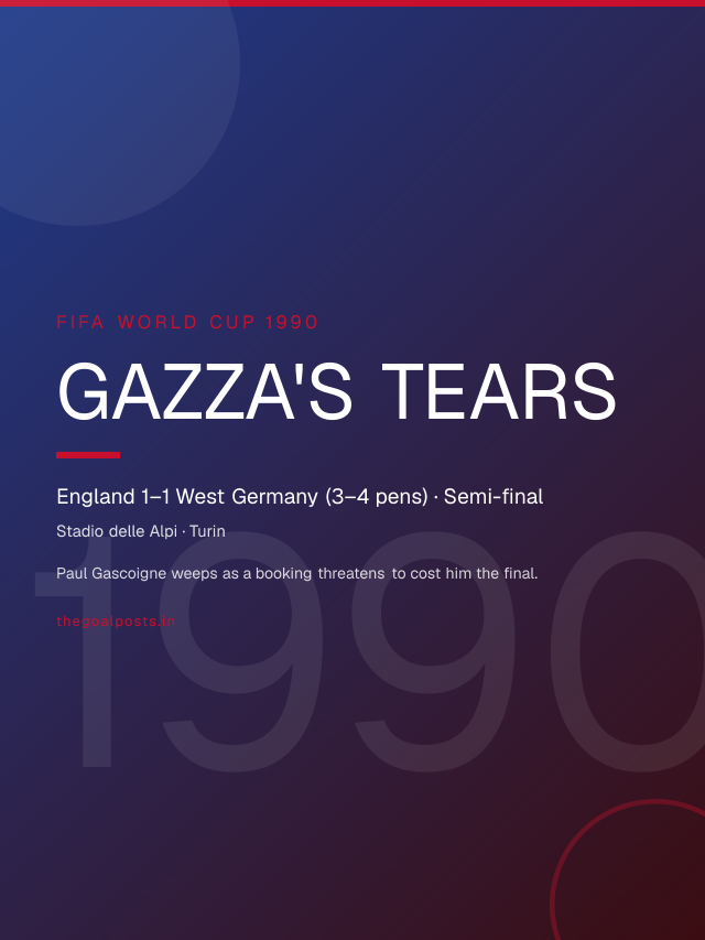 Gazza's Tears - England 1–1 West Germany (3–4 pens) · Semi-final World Cup 1990 wallpaper