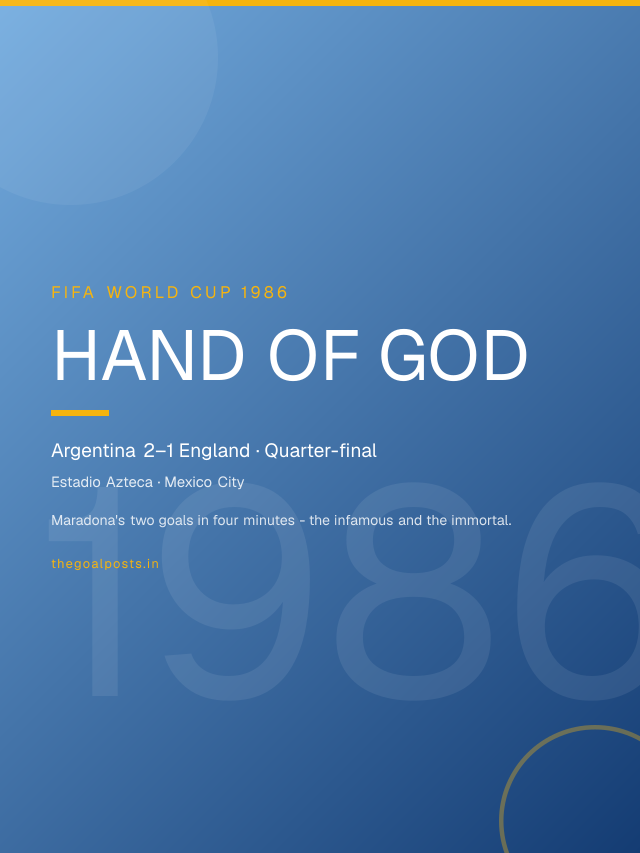 Hand of God - Argentina 2–1 England · Quarter-final World Cup 1986 wallpaper