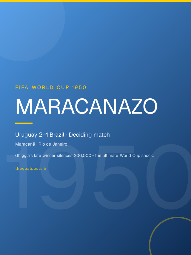 Maracanazo - Uruguay 2–1 Brazil · Deciding match World Cup 1950 wallpaper