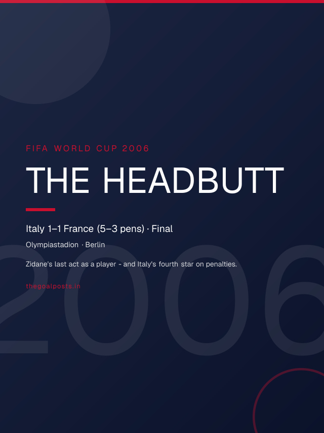 The Headbutt - Italy 1–1 France (5–3 pens) · Final World Cup 2006 wallpaper