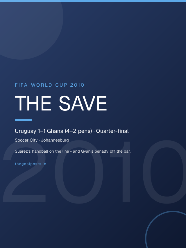 The Save - Uruguay 1–1 Ghana (4–2 pens) · Quarter-final World Cup 2010 wallpaper