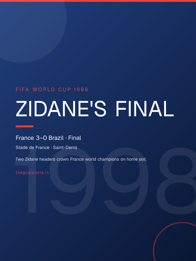 Zidane's Final - France 3–0 Brazil · Final World Cup 1998 wallpaper